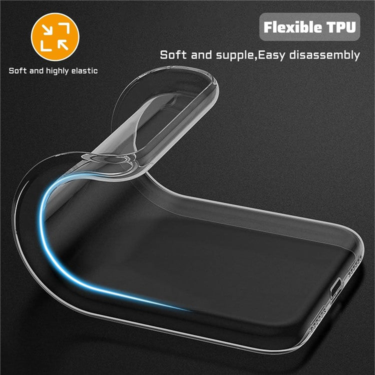 For Samsung Galaxy A16 5G / 4G Clear TPU Anti-Scratch Phone Case + 2.5D Arc Edge Screen Protector