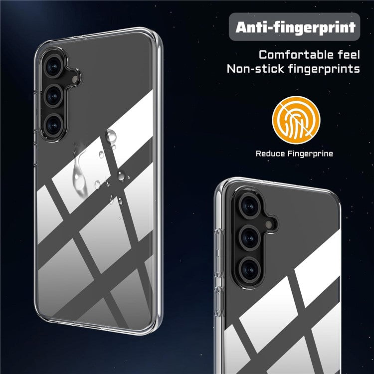 For Samsung Galaxy A16 5G / 4G Clear TPU Anti-Scratch Phone Case + 2.5D Arc Edge Screen Protector