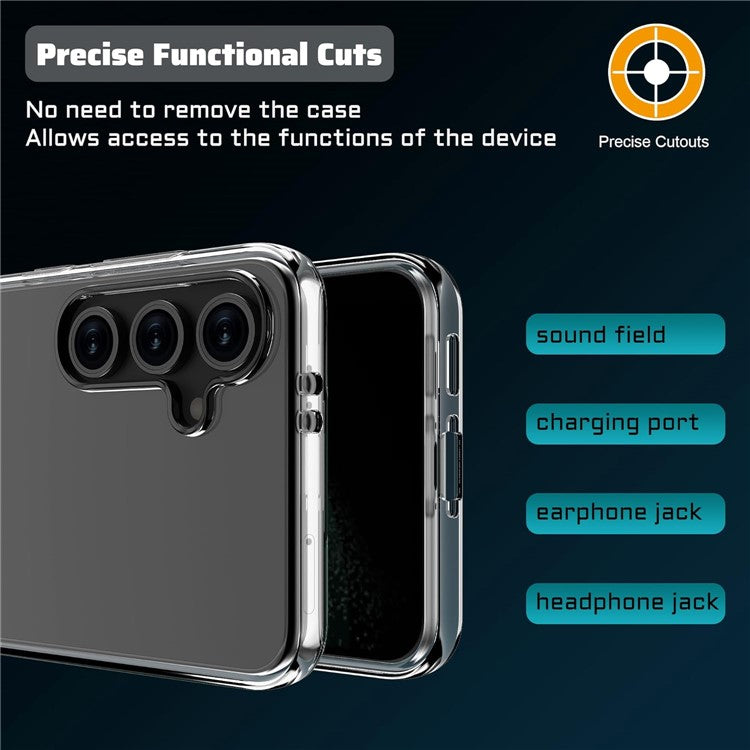 For Samsung Galaxy A16 5G / 4G Clear TPU Anti-Scratch Phone Case + 2.5D Arc Edge Screen Protector