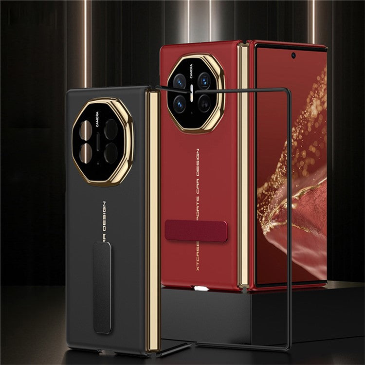 GKK For Huawei Mate XT Ultimate Case Ultra Thin Hard PC Phone Back Cover with Kickstand - Red