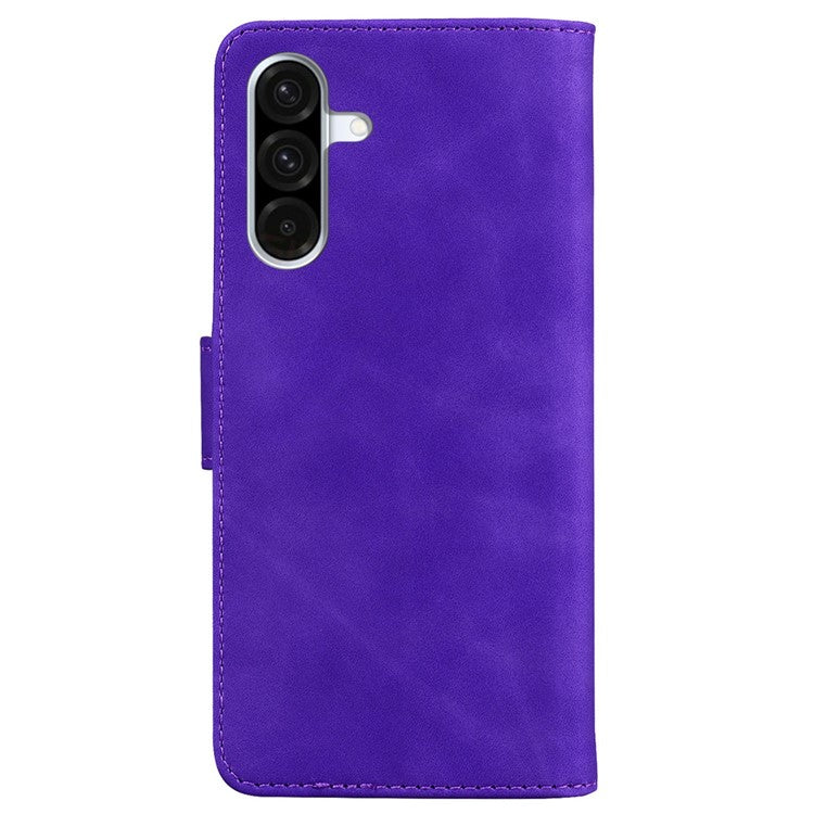 For Samsung Galaxy A26 5G Stand Case PU Leather Phone Cover Butterfly Printed - Purple