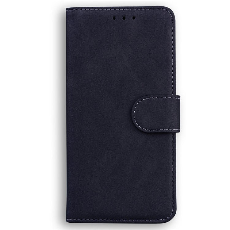 For OnePlus 13 Case Solid Color Leather Wallet Phone Cover - Black
