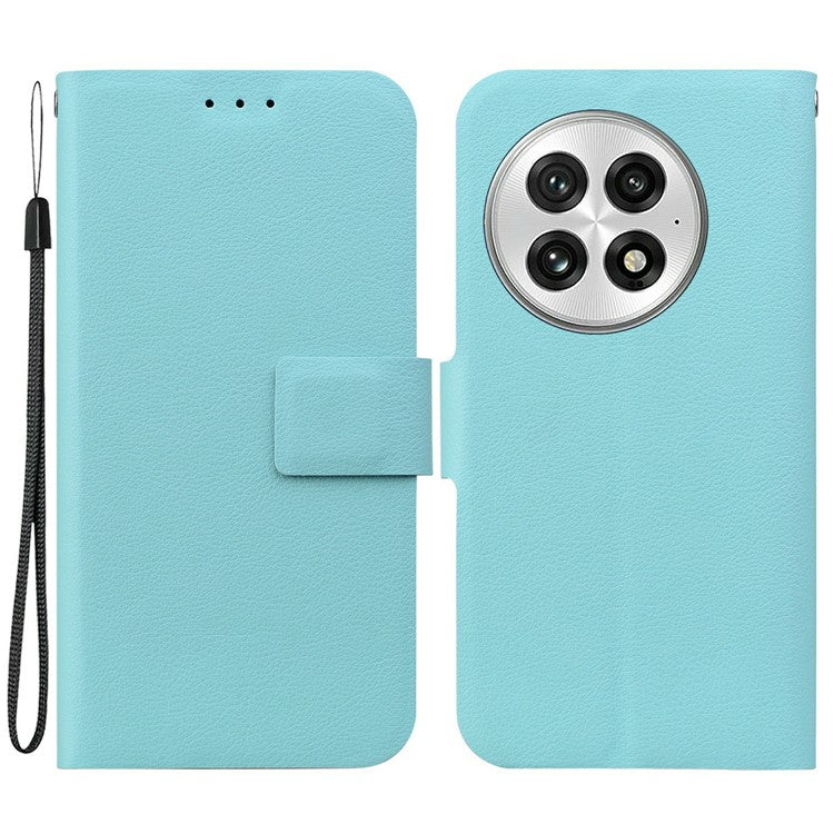 For OnePlus 13 Case Ultra-Thin PU Leather + TPU Phone Cover with Card Slot - Green