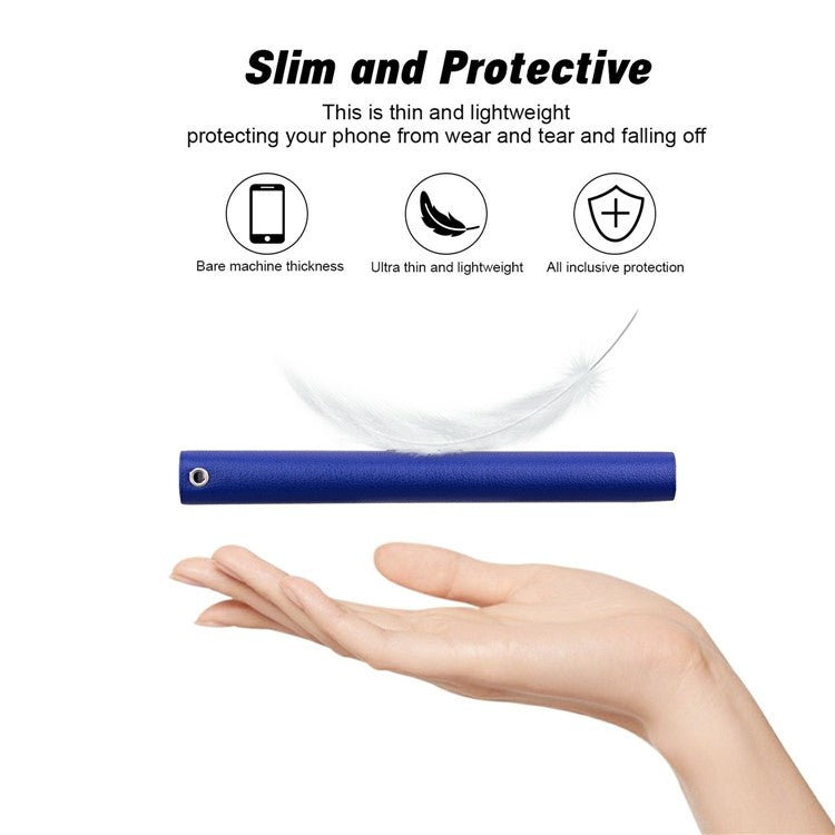 For OnePlus 13 Case Ultra-Thin PU Leather + TPU Phone Cover with Card Slot - Blue