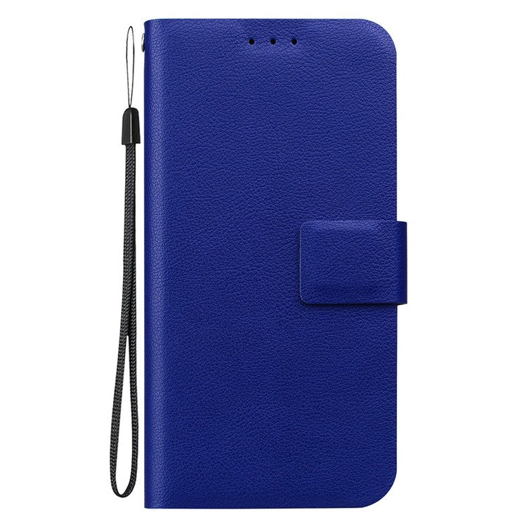 For Motorola Moto G75 5G Case Ultra-Thin PU Leather + TPU Phone Cover with Card Slot - Blue