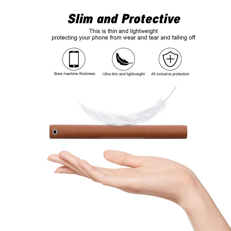 For Motorola Moto G75 5G Case Ultra-Thin PU Leather + TPU Phone Cover with Card Slot - Brown