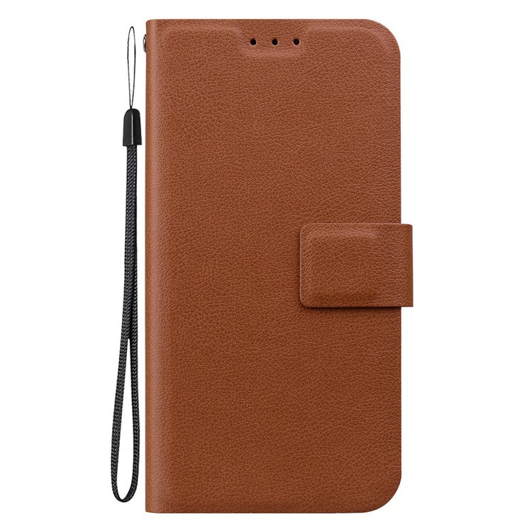 For Motorola Moto G75 5G Case Ultra-Thin PU Leather + TPU Phone Cover with Card Slot - Brown