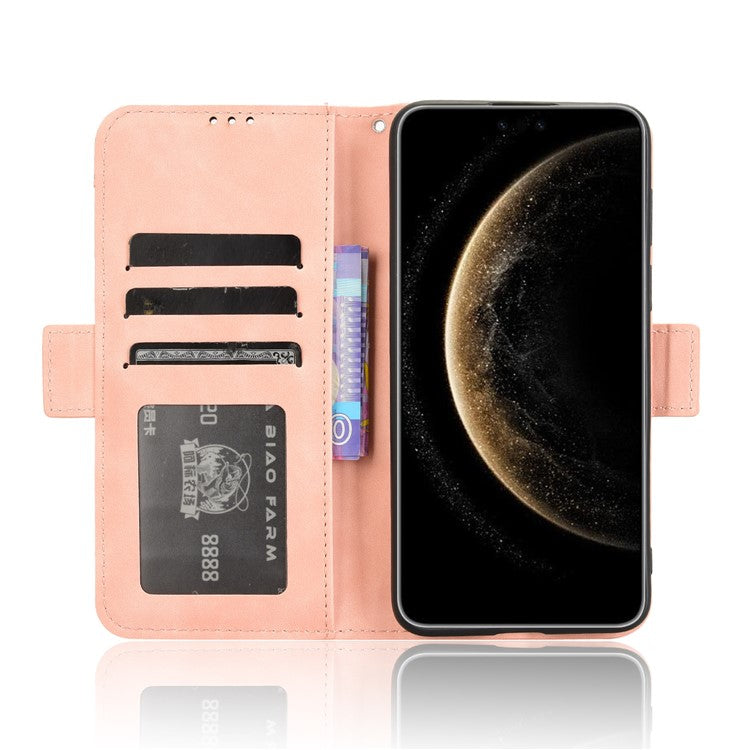 For Huawei Mate 70 Pro+ / 70 Pro Leather Case Phone Wallet Cover with Multiple Card Slots - Pink