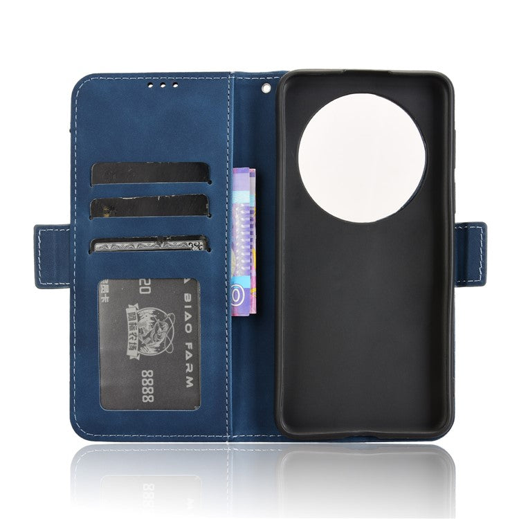 For Huawei Mate 70 Pro+ / 70 Pro Leather Case Phone Wallet Cover with Multiple Card Slots - Blue