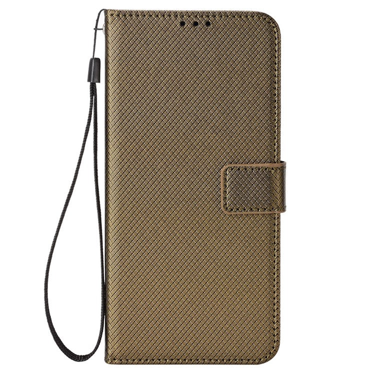For Huawei Mate 70 Pro+ / 70 Pro Case PU Leather Diamond Texture Wallet Phone Cover - Brown