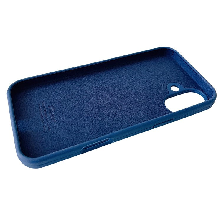For iPhone 16 Plus Case Silicone Shockproof Phone Protective Cover Shell - Green - Blue