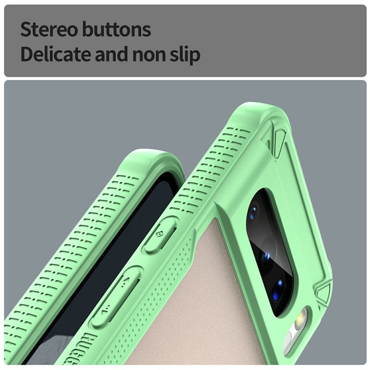 For Google Pixel 8 Pro Case PC+TPU Frosted Phone Back Cover - Green