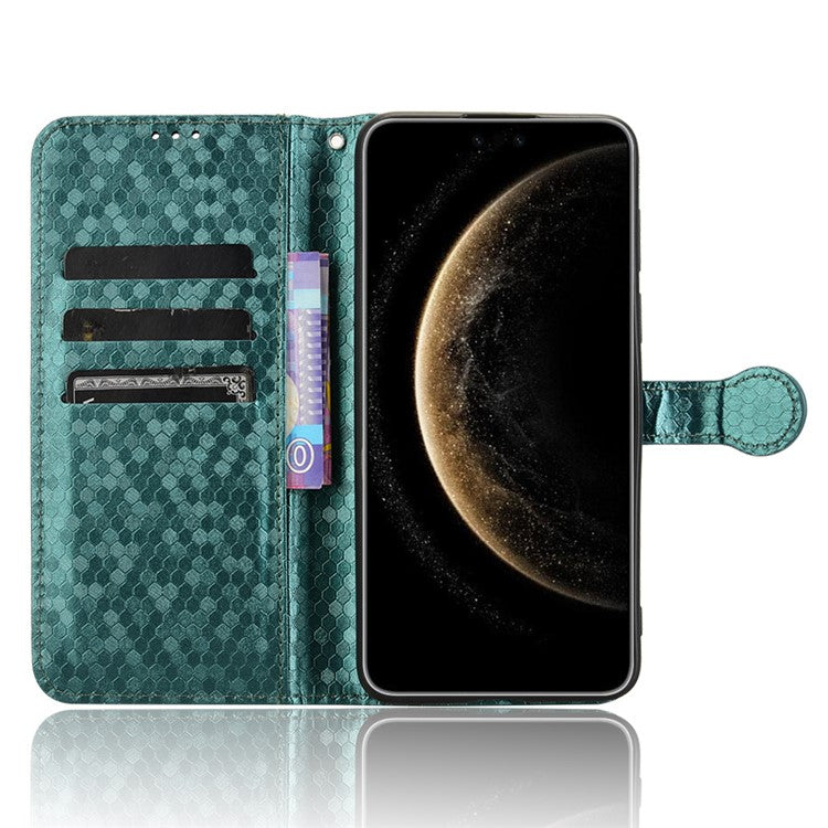 For Huawei Mate 70 Pro+ / 70 Pro Wallet Case Dot Pattern Imprint PU Leather Phone Cover - Green