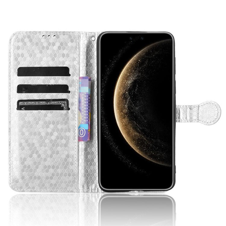 For Huawei Mate 70 Pro+ / 70 Pro Wallet Case Dot Pattern Imprint PU Leather Phone Cover - Silver