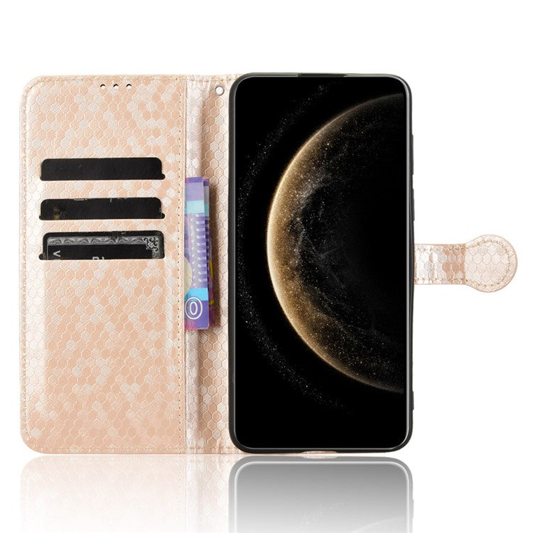 For Huawei Mate 70 Wallet Case Dot Pattern Imprint PU Leather Phone Cover - Rose Gold