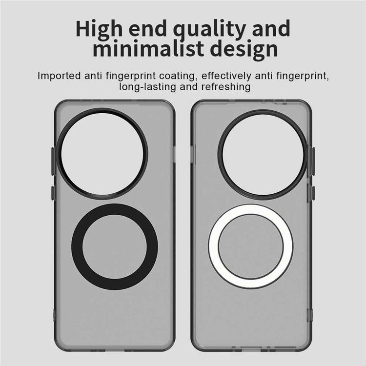 For OnePlus 13 Case Compatible with MagSafe PC+TPU+PET Anti-Drop Phone Cover - Black