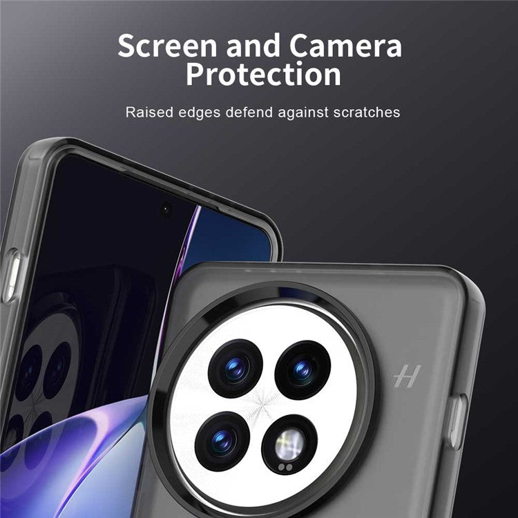 For OnePlus 13 Case Compatible with MagSafe PC+TPU+PET Anti-Drop Phone Cover - Black