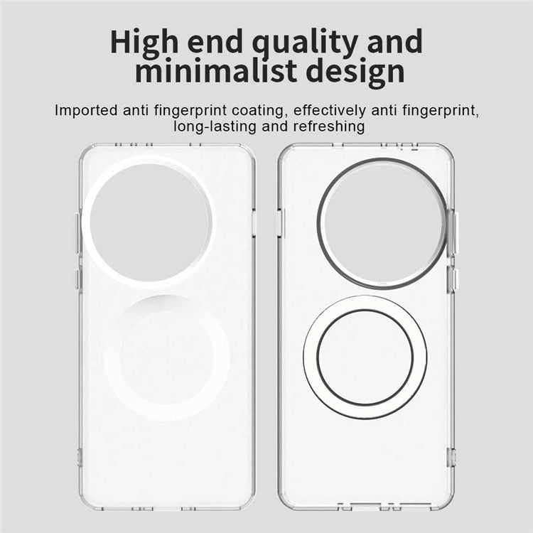 For OnePlus 13 Case Compatible with MagSafe PC+TPU+PET Anti-Drop Phone Cover - White