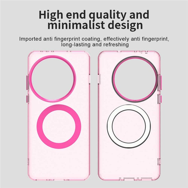 For OnePlus 13 Case Compatible with MagSafe PC+TPU+PET Anti-Drop Phone Cover - Red