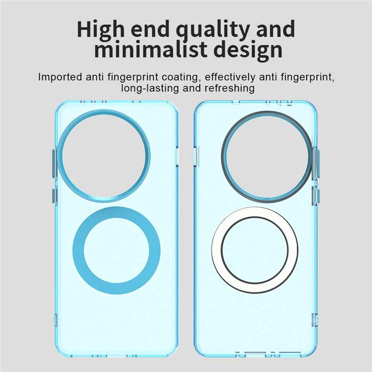 For OnePlus 13 Case Compatible with MagSafe PC+TPU+PET Anti-Drop Phone Cover - Blue