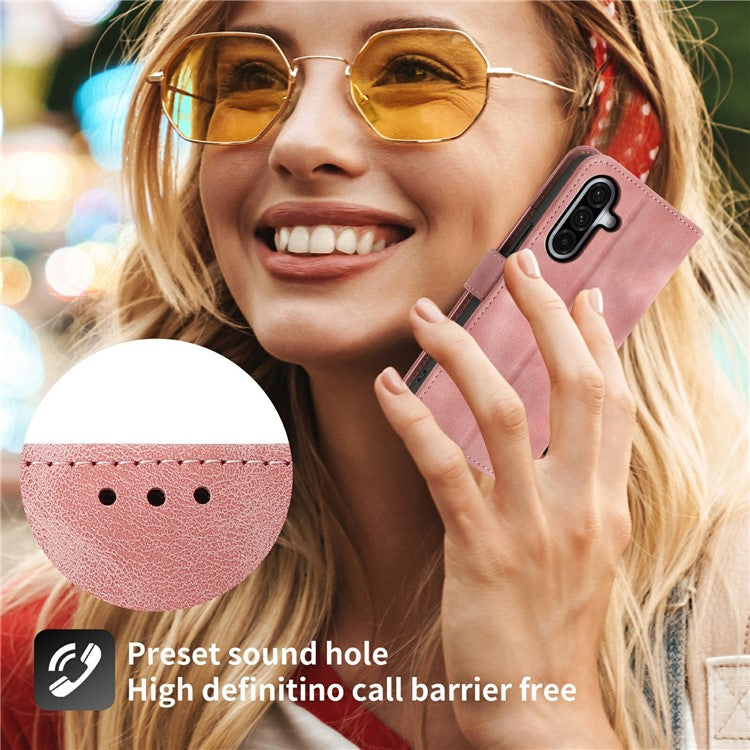 For Samsung Galaxy A56 5G Case Flower Pattern PU Leather Wallet Phone Cover with Strap - Pink