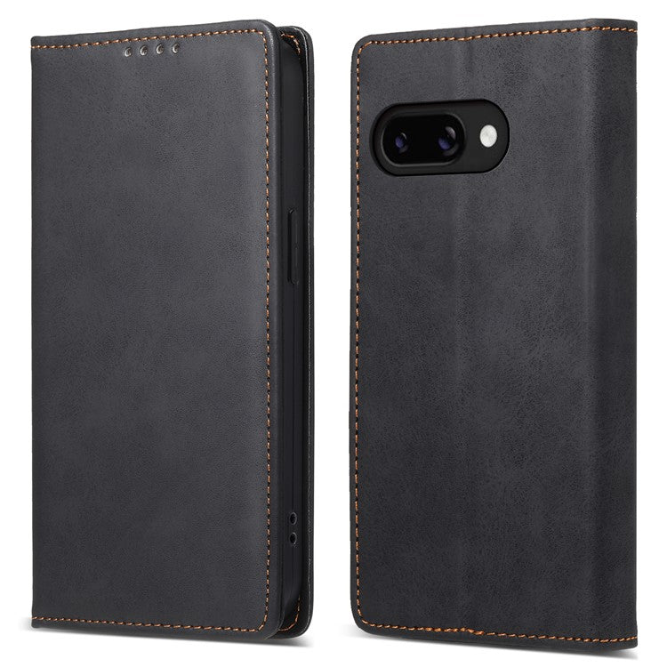 DF-05 For Google Pixel 9a Wallet Case RFID Blocking PU Leather Phone Cover - Black