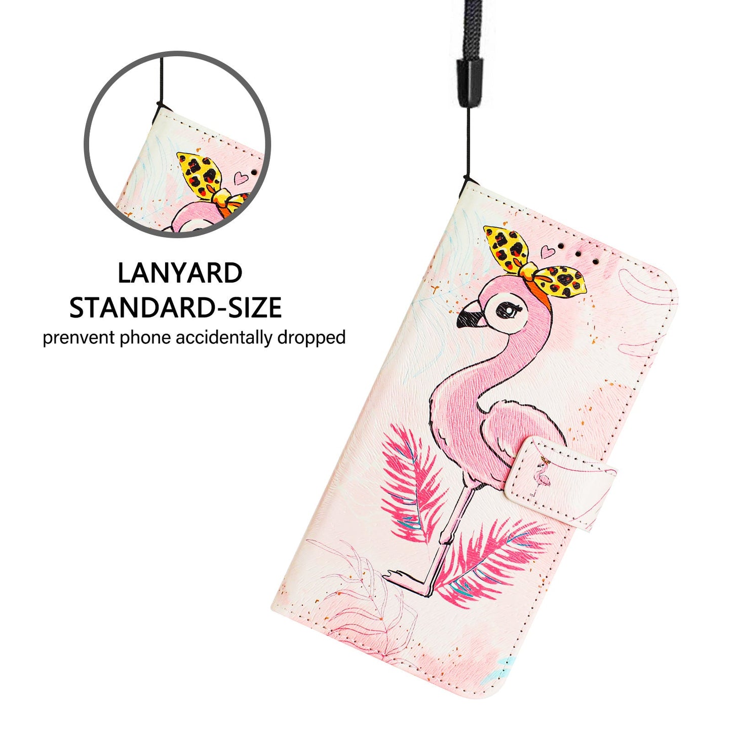 For Xiaomi Redmi Note 14 5G Case Pattern Printing Wallet Phone Cover with Strap - Bird