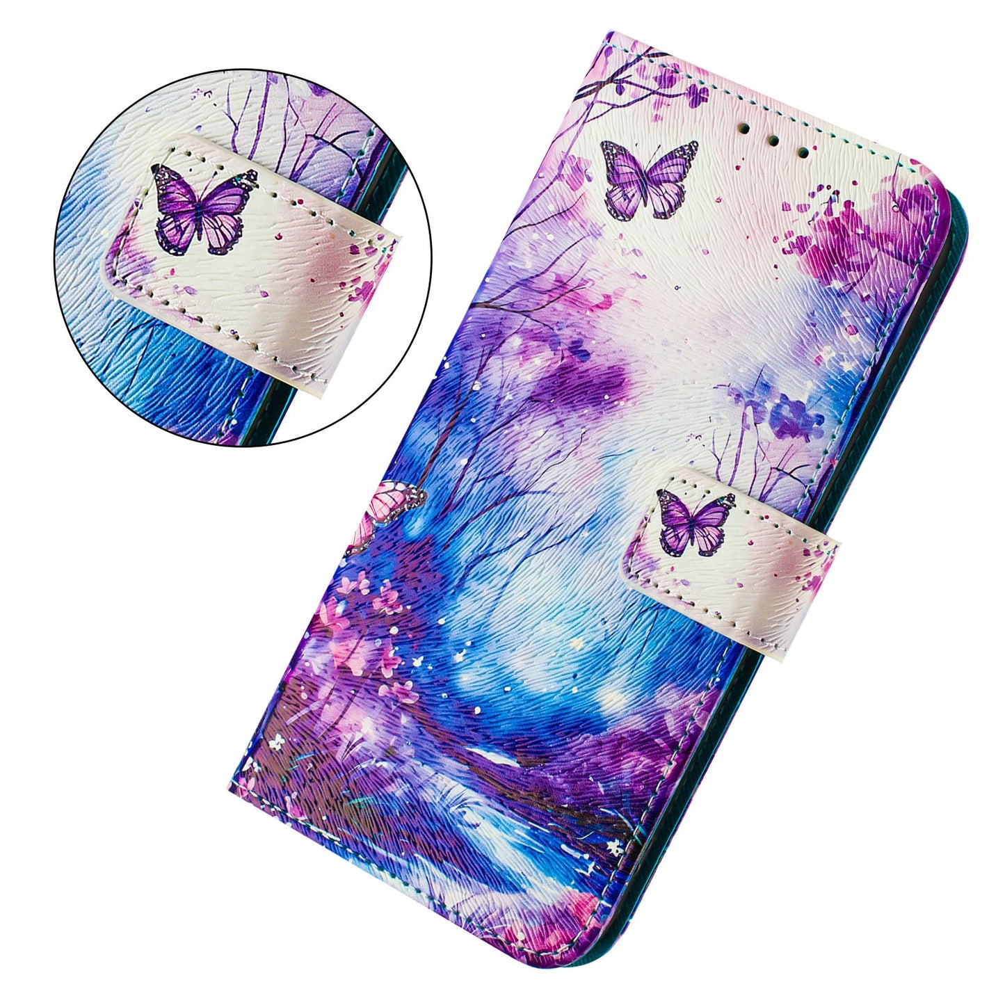 For Xiaomi Redmi Note 14 5G Case Pattern Printing Wallet Phone Cover with Strap - Dream Valley