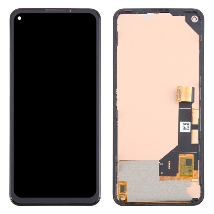 For Google Pixel 5a 5G G1F8F G4S1M Grade C LCD Screen and Digitizer Assembly + Frame Part (TFT Technology) (Without Logo)