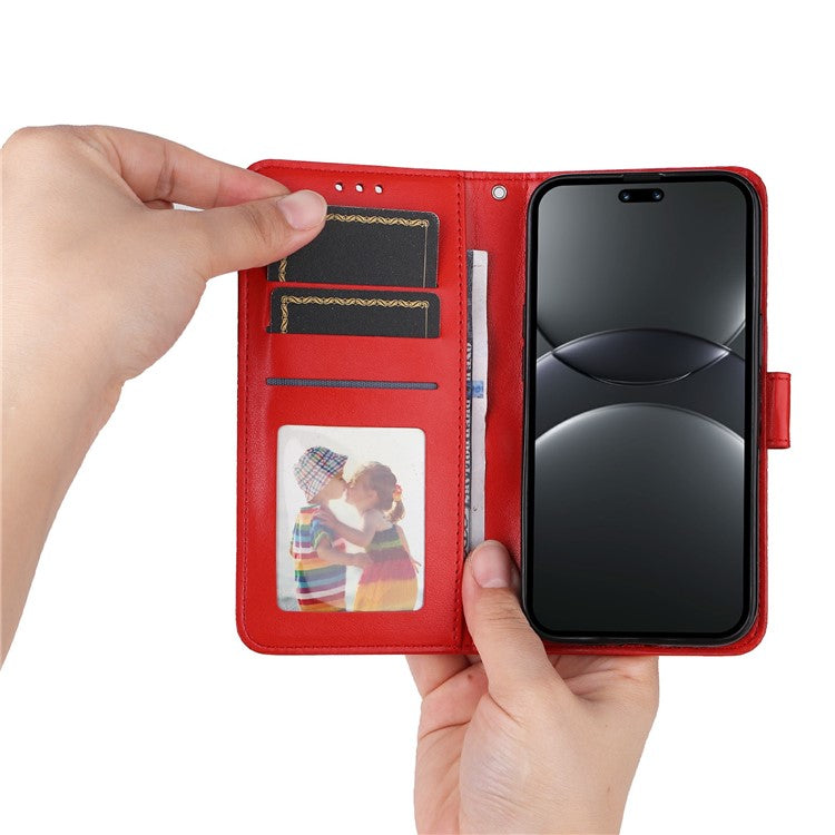 For Huawei nova 13 Pro 5G Case Sunflower Imprint Leather Wallet Phone Cover - Red