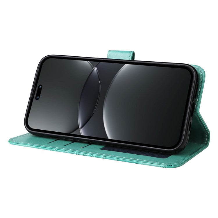 For Huawei nova 13 Pro 5G Case Sunflower Imprint Leather Wallet Phone Cover - Green