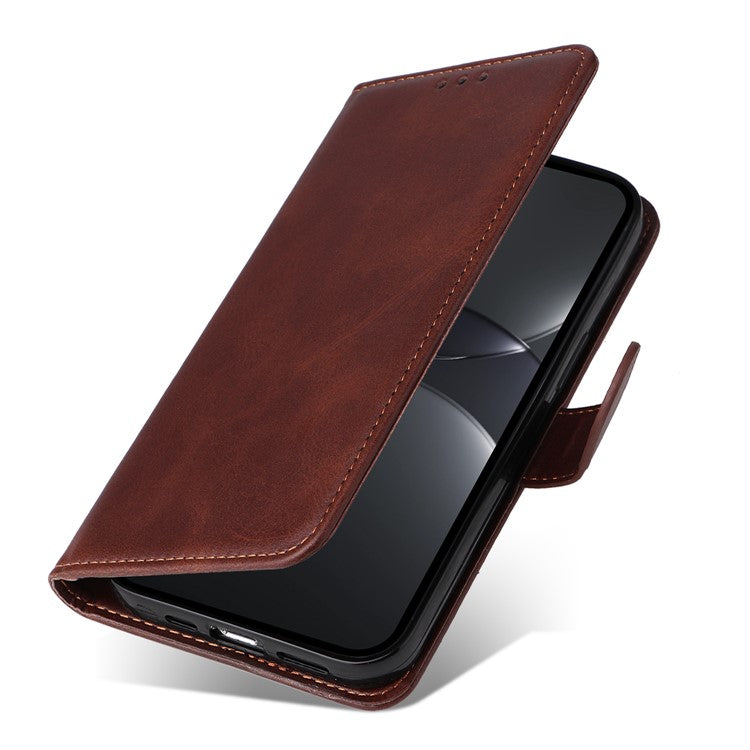 For Huawei nova 13 Pro 5G Case Wallet PU Leather Folio Flip Phone Cover - Brown