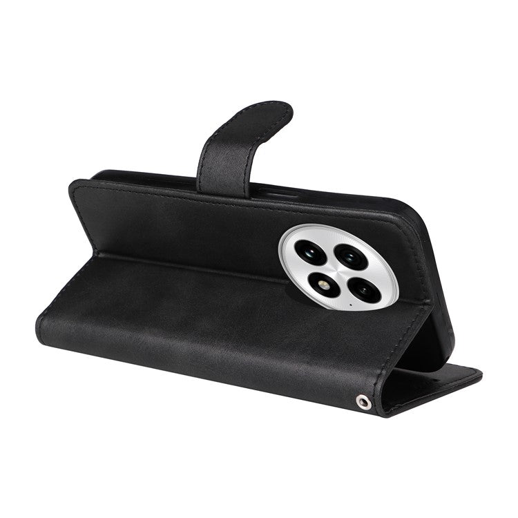 For OnePlus 13 Case Wallet PU Leather Folio Flip Phone Cover - Black