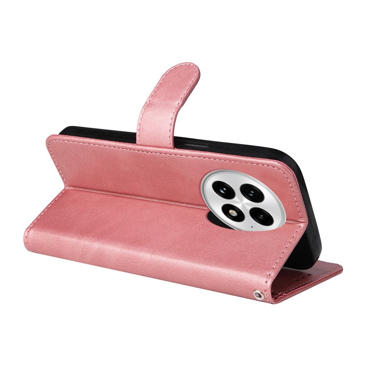 For OnePlus 13 Case Wallet PU Leather Folio Flip Phone Cover - Pink