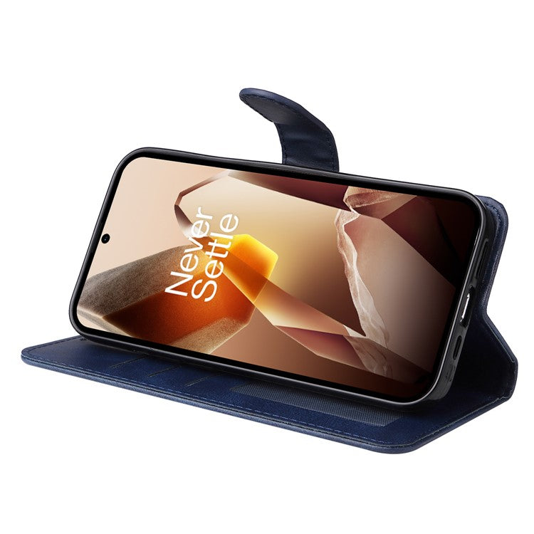 For OnePlus 13 Case Wallet PU Leather Folio Flip Phone Cover - Blue