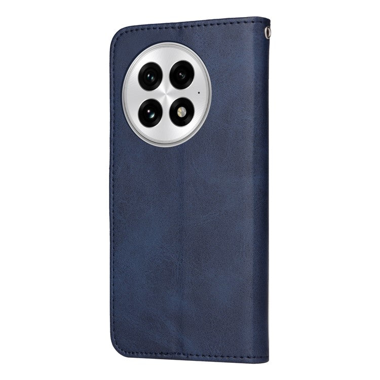For OnePlus 13 Case Wallet PU Leather Folio Flip Phone Cover - Blue