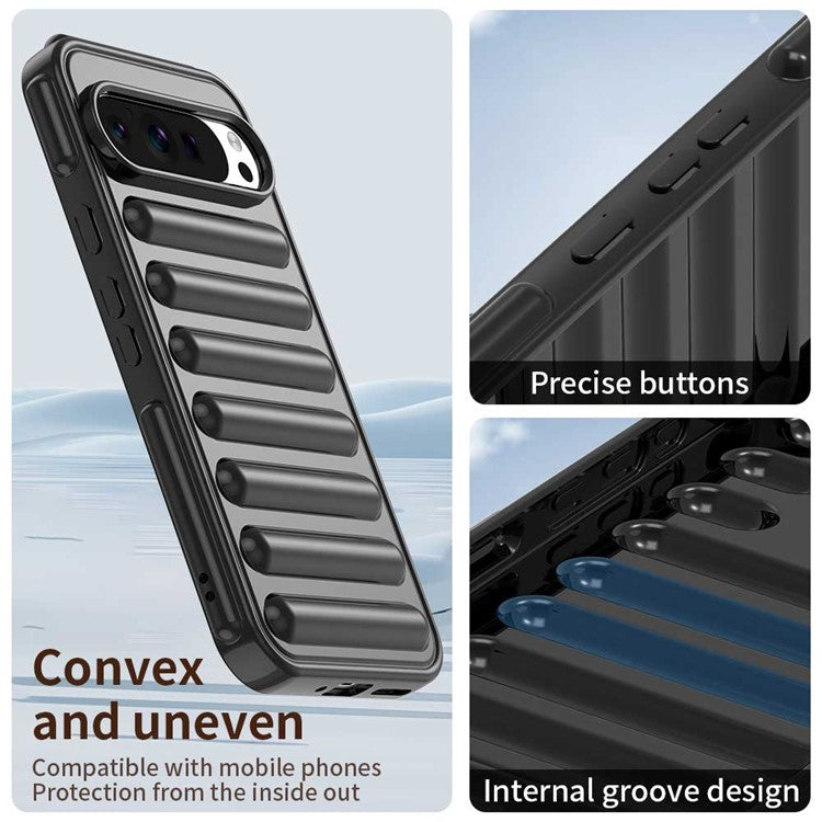 For Google Pixel 9 Pro XL Case Protective TPU Phone Cover - Black