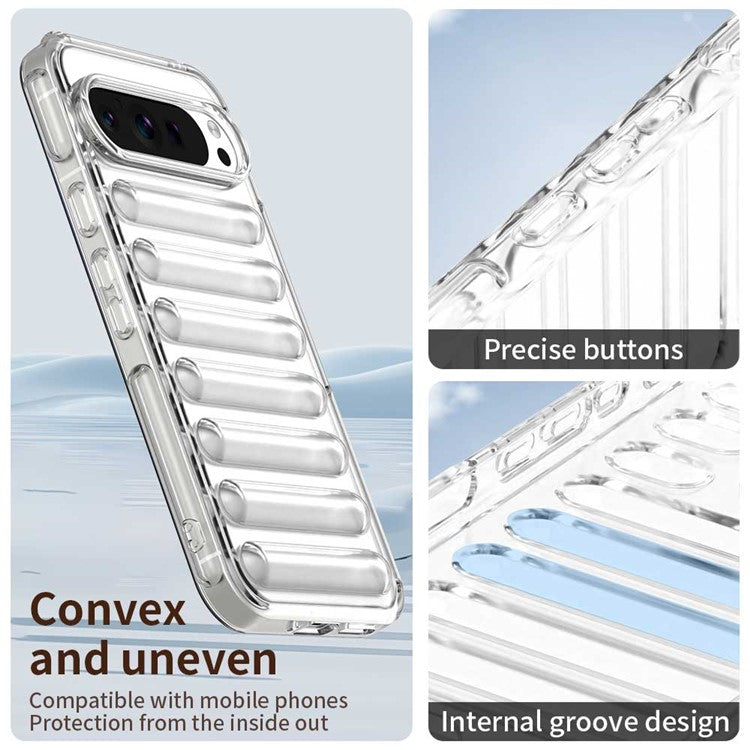 For Google Pixel 9 Pro XL Case Protective TPU Phone Cover - Transparent