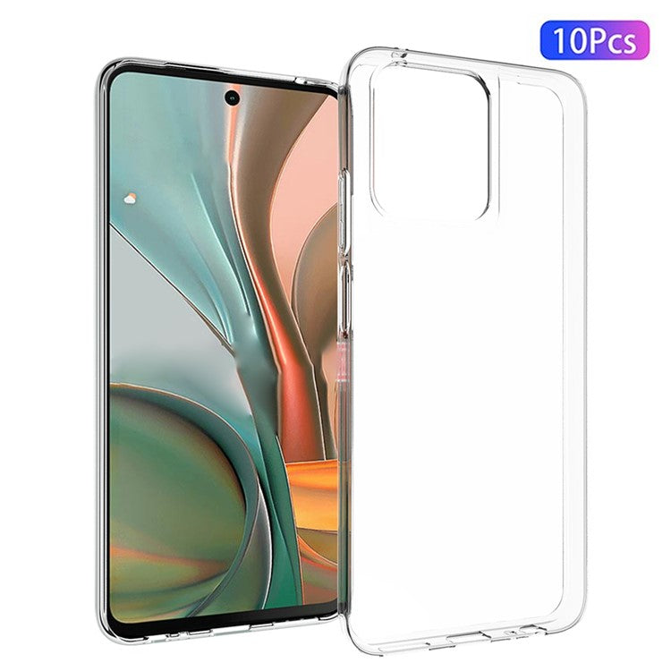 10Pcs  /  Pack For Motorola Moto G Play (2025) 4G Case Watermark Free TPU Protective Clear Phone Cover