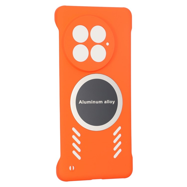 For OnePlus 13 Case Hard PC Frameless Heat Dissipation Phone Cover - Orange