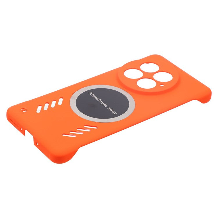 For OnePlus 13 Case Hard PC Frameless Heat Dissipation Phone Cover - Orange