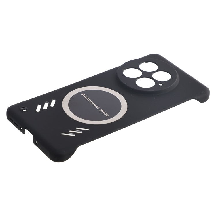 For OnePlus 13 Case Hard PC Frameless Heat Dissipation Phone Cover - Black