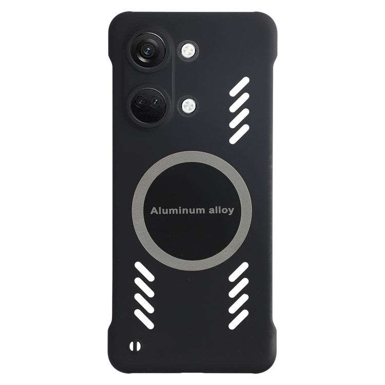 For OnePlus Ace 2V / Nord 3 5G Case Hard PC Frameless Heat Dissipation Phone Cover - Black