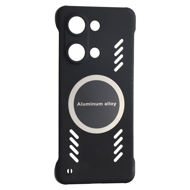 For OnePlus Ace 2V / Nord 3 5G Case Hard PC Frameless Heat Dissipation Phone Cover - Black