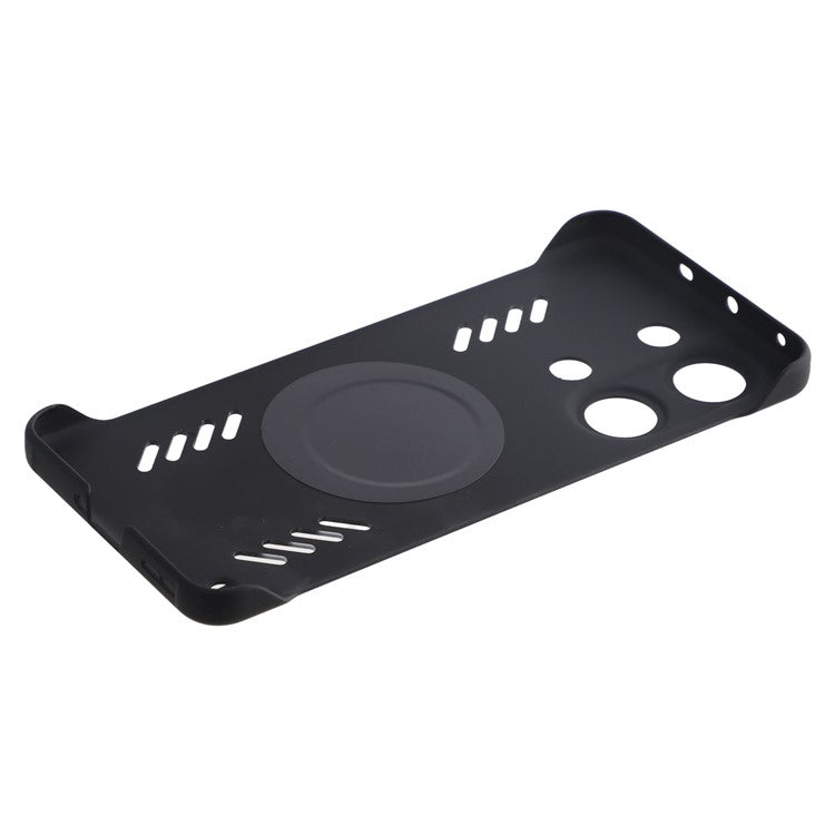 For OnePlus Ace 2V / Nord 3 5G Case Hard PC Frameless Heat Dissipation Phone Cover - Black