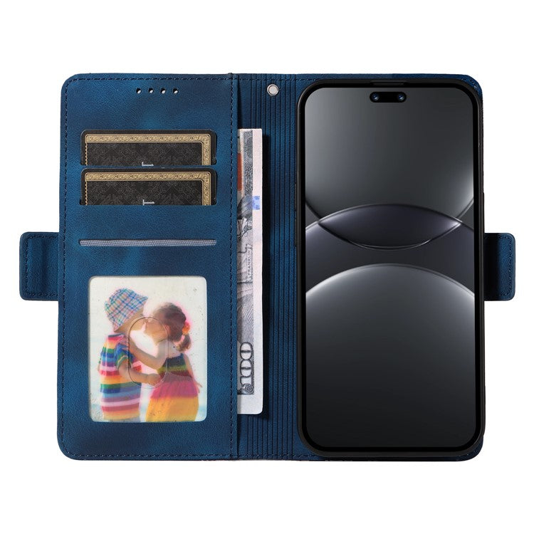 For Huawei nova 13 Pro 5G Case PU Leather Phone Cover Rhombus Starry Imprinted - Blue