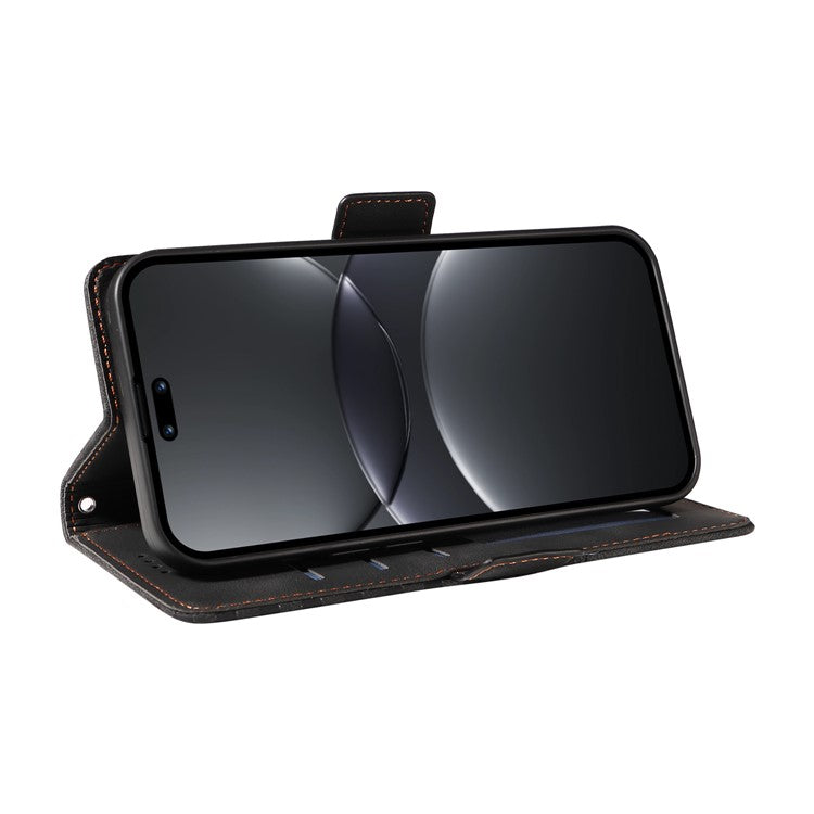 For Huawei nova 13 Pro 5G Case PU Leather Phone Cover Rhombus Starry Imprinted - Black