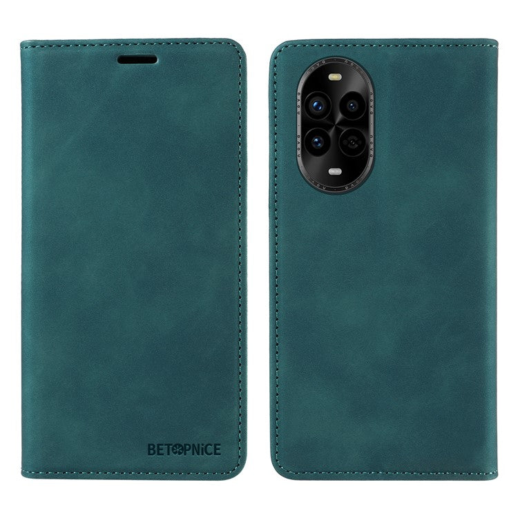 BETOPNICE 003 For Huawei nova 13 Pro 5G Wallet Case Leather Phone Cover with Stand - Green