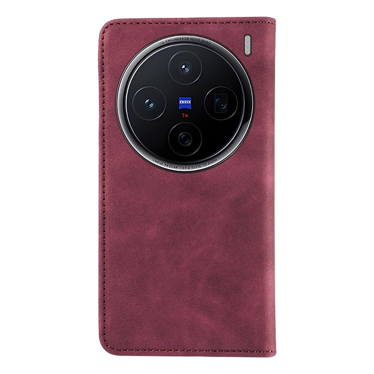 BETOPNICE 003 For vivo X200 5G Wallet Case Leather Phone Cover with Stand - Red