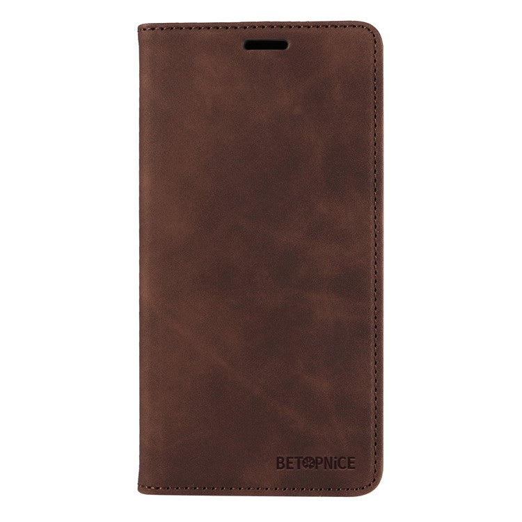BETOPNICE 003 For vivo X200 5G Wallet Case Leather Phone Cover with Stand - Brown